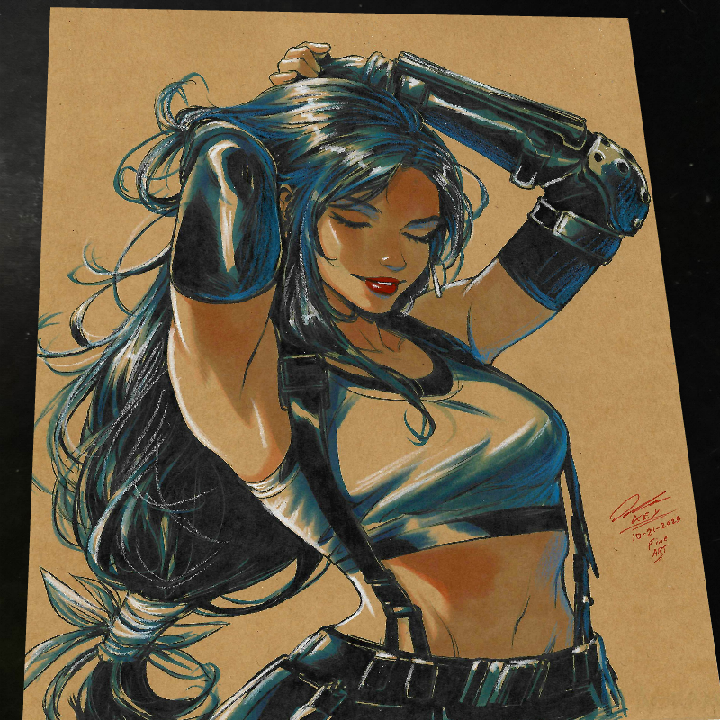Tifa Lockhart Art Print 8.5x11 Art by Keyeske