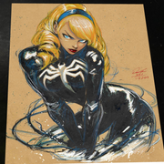 Gwen Stacy x Venom - Marvel art print by Keyeske