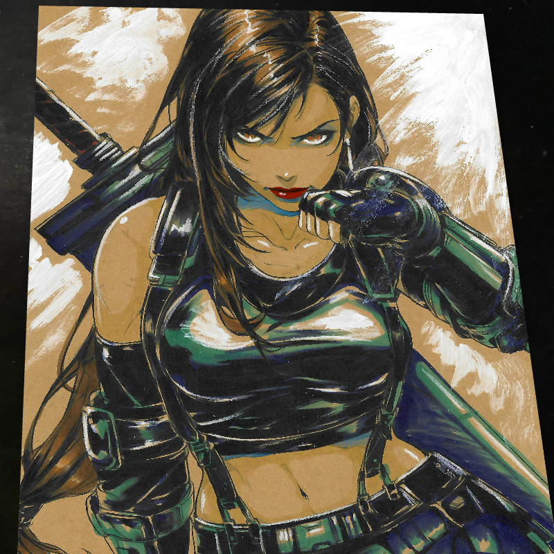 Tifa Lockhart Art Print 8.5x11 Art by Keyeske