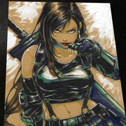 Tifa Lockhart Art Print 8.5x11 Art by Keyeske - Marvel art print by Keyeske