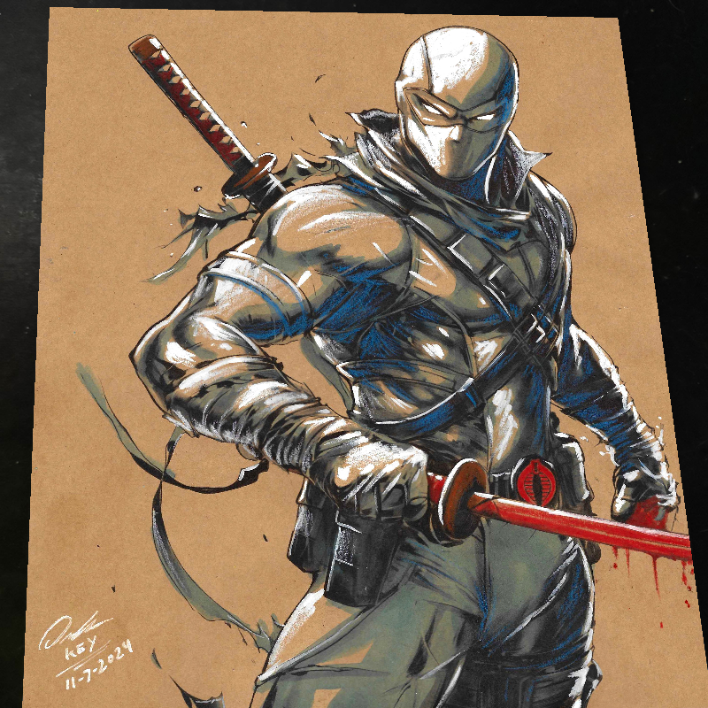 Storm Shadow G.I. Joe Art Print Signed 8.5x11 | Art by Keyeske