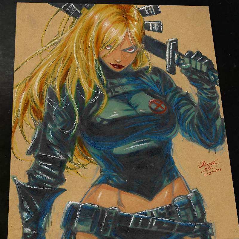 Magik X-Men Art Print Signed 8.5x11 | Art by Keyeske