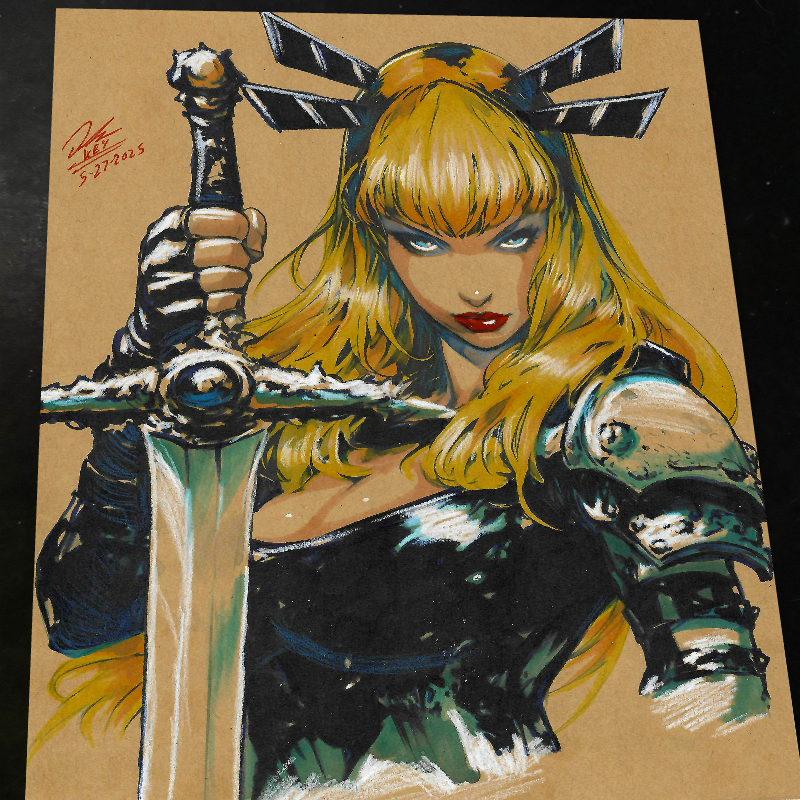 Magik X-Men Art Print Signed 8.5x11 | Art by Keyeske