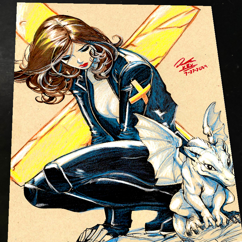 Kitty Pryde X-Men Art Print Signed 8.5x11 | Art by Keyeske