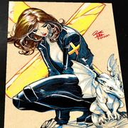 Kitty Pryde X-Men Art Print Signed 8.5x11 | Art by Keyeske