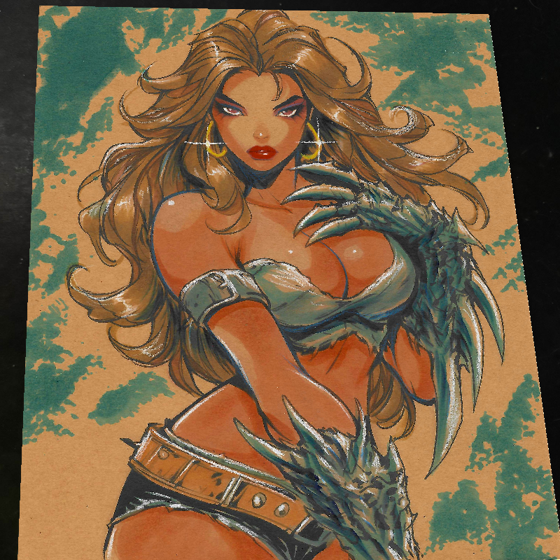 Witchblade Art Print Signed 8.5x11 | Art by Keyeske