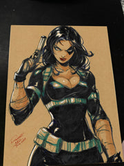 Domino X-Men art print by Keyeske