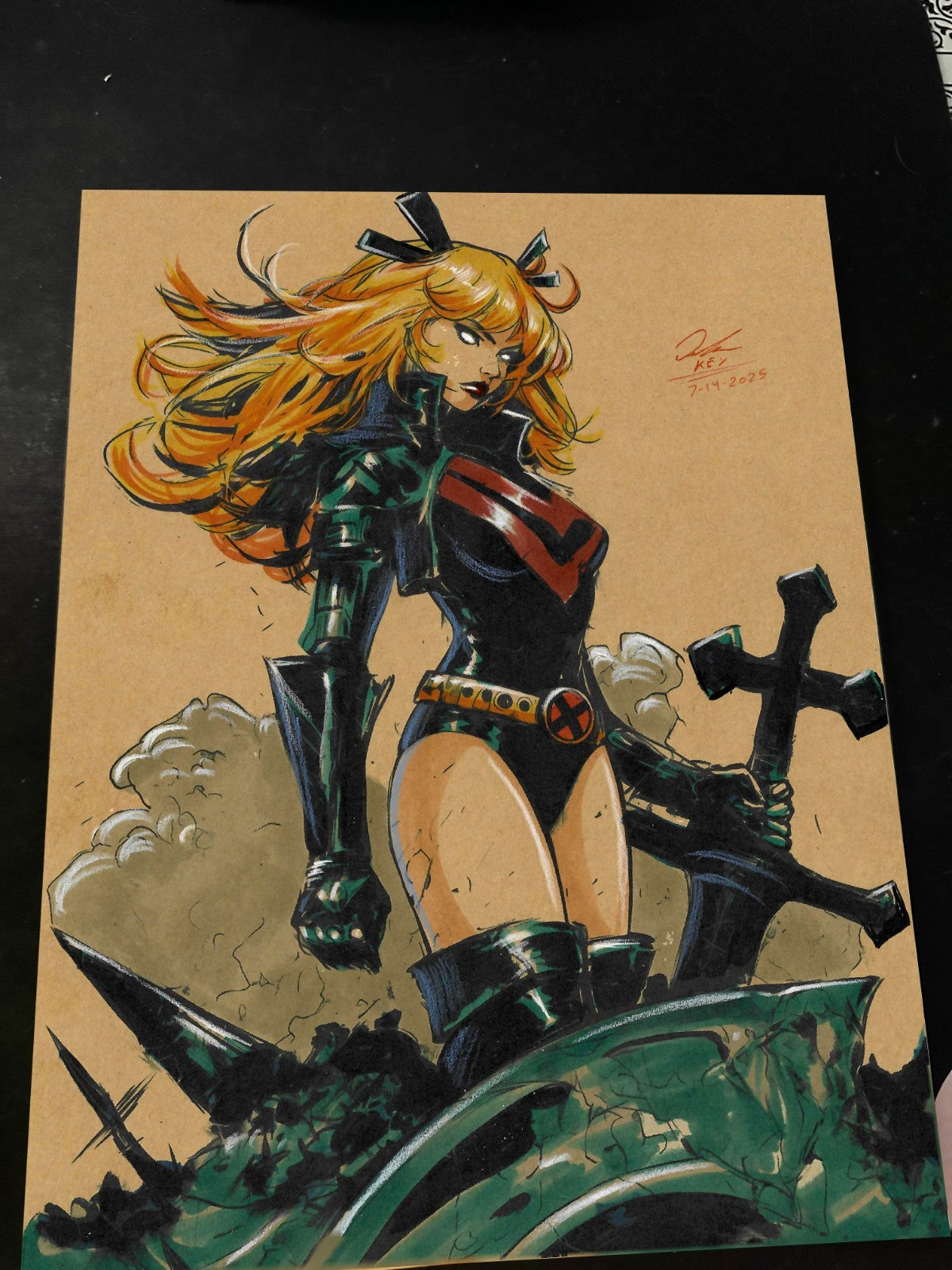 Magik X-Men Art Print Signed 8.5x11 | Art by Keyeske