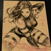 Psylocke Art Print Signed 8.5x11 | Art by Keyeske