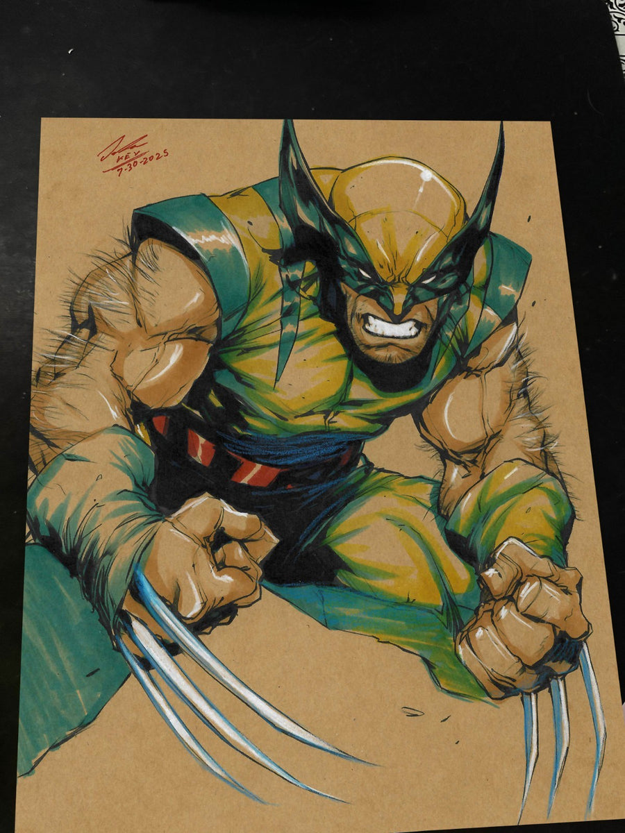 Wolverine X-Men Art Print Signed 8.5x11 | Art by Keyeske