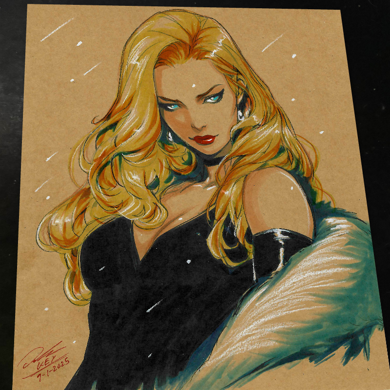 Emma Frost X-Men art print by Keyeske