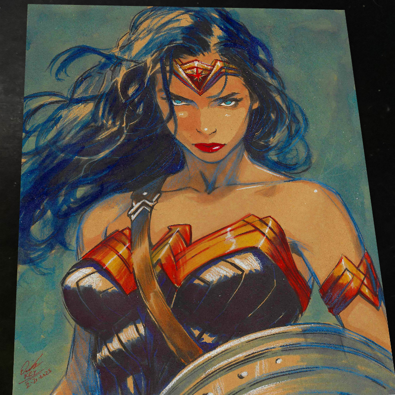 Wonder Woman art print by Keyeske