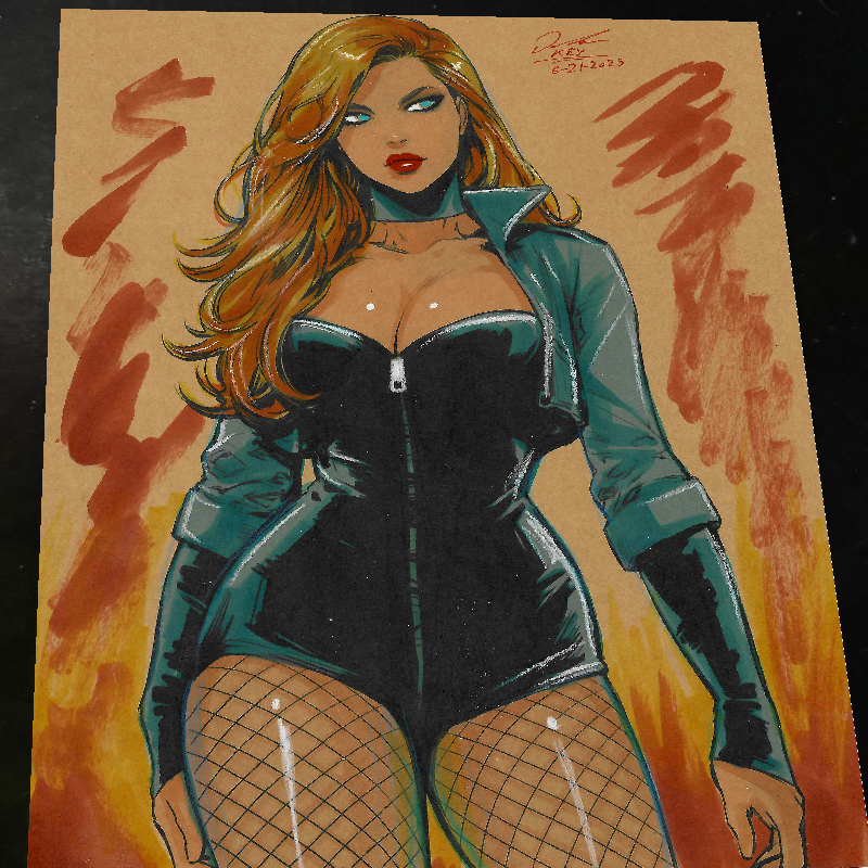 Black Canary art print by Keyeske