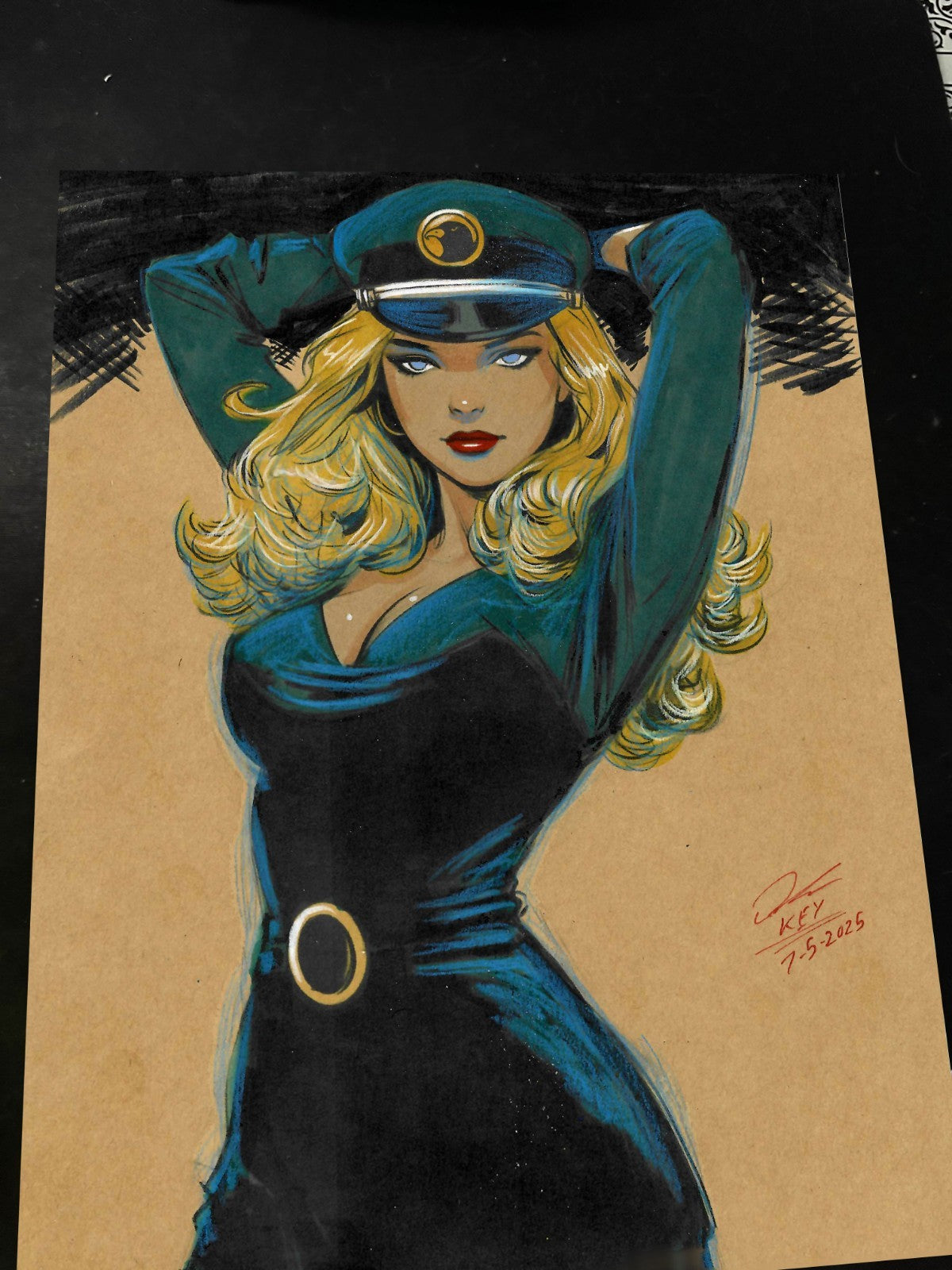 Lady Blackhawk Art Print Signed 8.5x11 | Art by Keyeske
