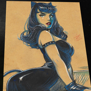 Catwoman - Marvel art print by Keyeske