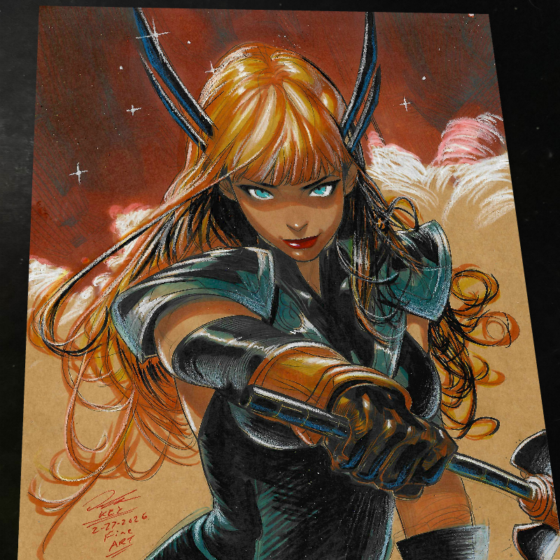 Magik X-Men Art Print Signed 8.5x11 | Art by Keyeske