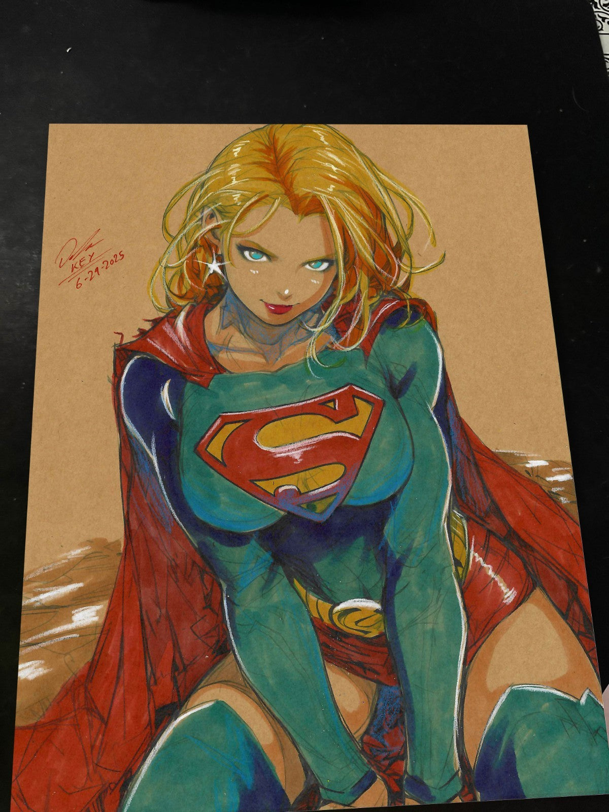 Superwoman Art Print Signed 8.5x11 | Art by Keyeske