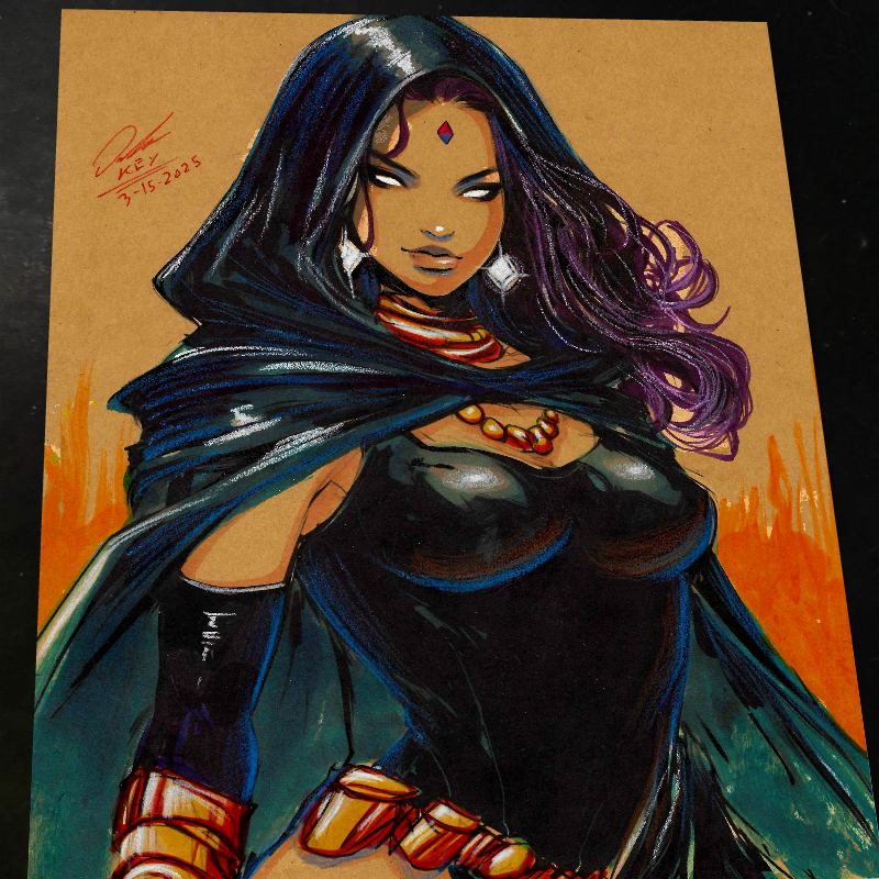 Raven - DC Comics art print by Keyeske