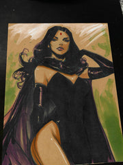 Raven - DC Comics art print by Keyeske