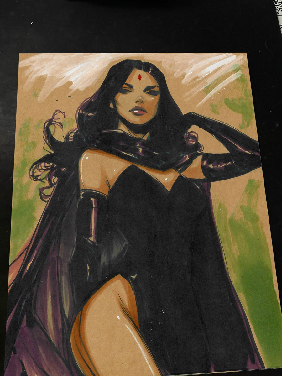 Raven - DC Comics art print by Keyeske