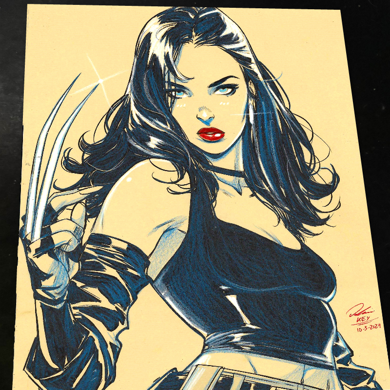 X-23 X-Men Art Print Signed 8.5x11 | Art by Keyeske