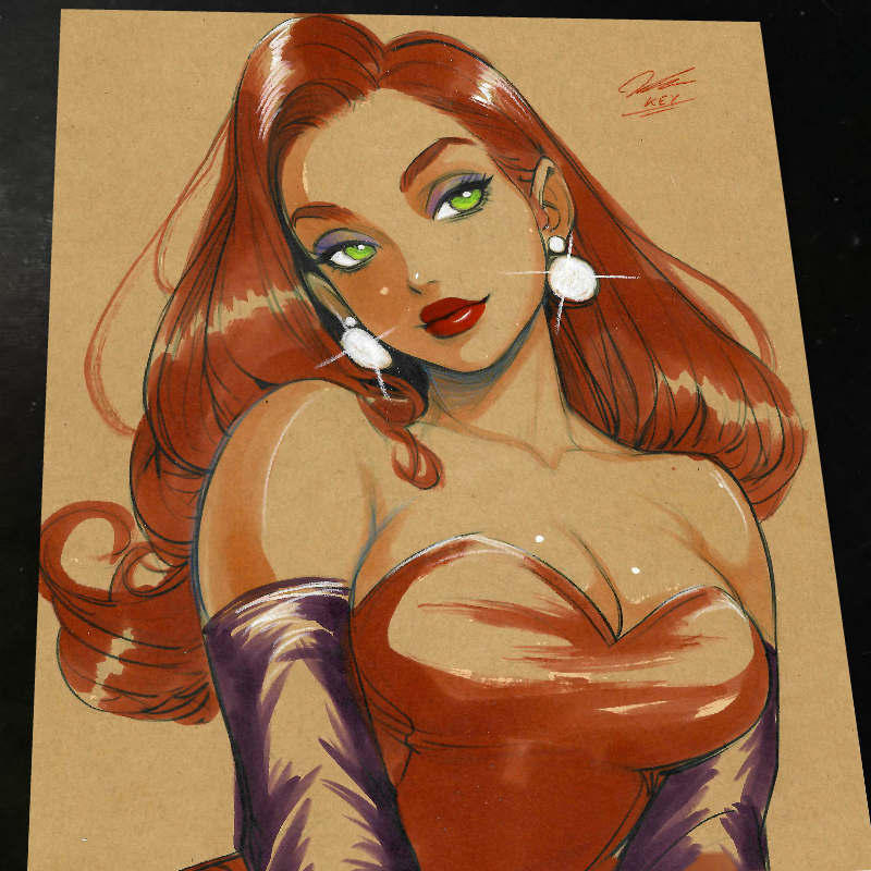 Jessica Rabbit art print by Keyeske