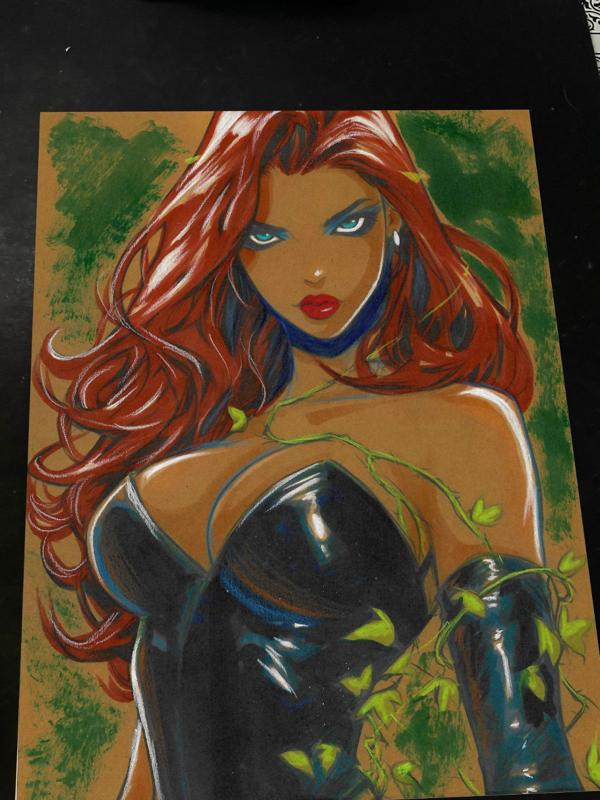 Poison Ivy Art Print Signed 8.5x11 | Art by Keyeske