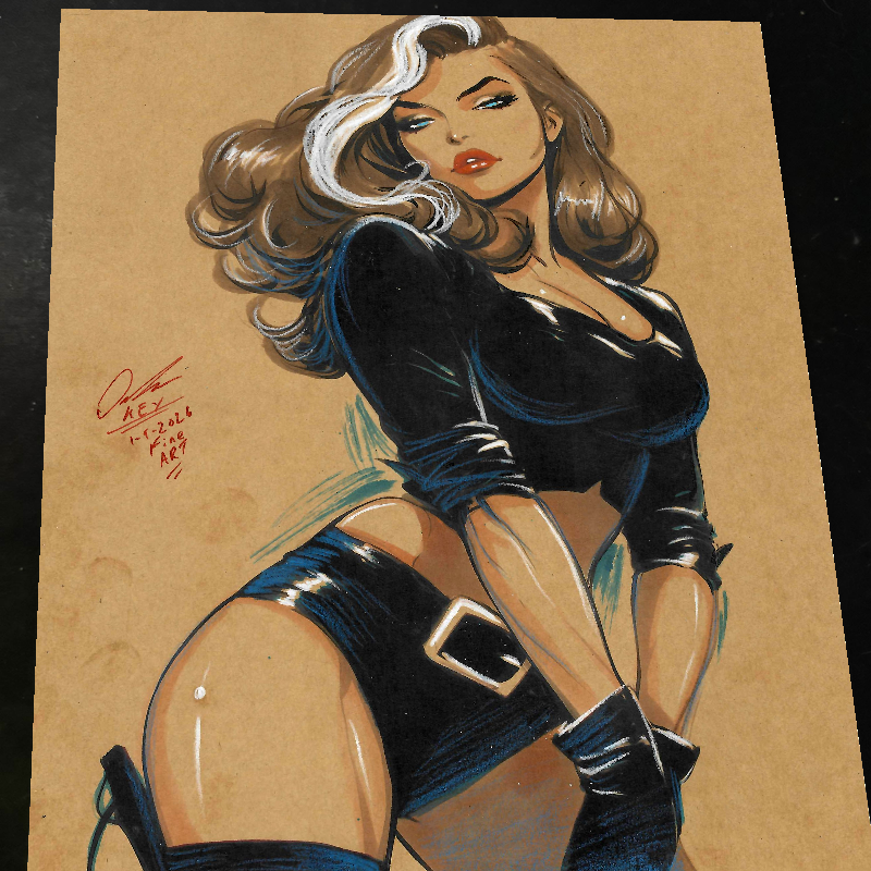Rogue X-Men Art Print Signed 8.5x11 | Art by Keyeske