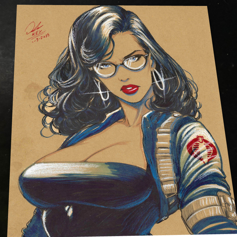 Baroness G.I. Joe Art Print Signed 8.5x11 | Art by Keyeske