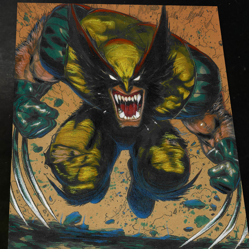 Wolverine X-Men Art Print Signed 8.5x11 | Art by Keyeske
