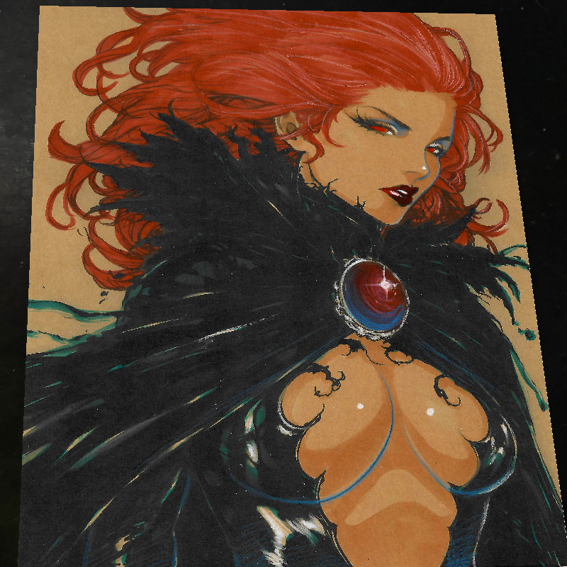 Goblin Queen X-Men Art Print Signed 8.5x11 | Art by Keyeske
