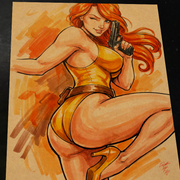Scarlett G.I. Joe Art Print Signed 8.5x11 | Art by Keyeske