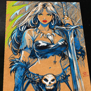 Jungle Girl Art Print Signed 8.5x11 | Art by Keyeske