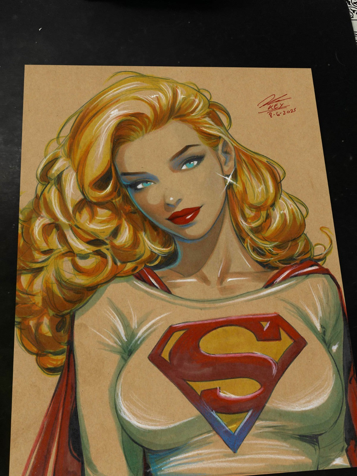 Superwoman Art Print Signed 8.5x11 | Art by Keyeske
