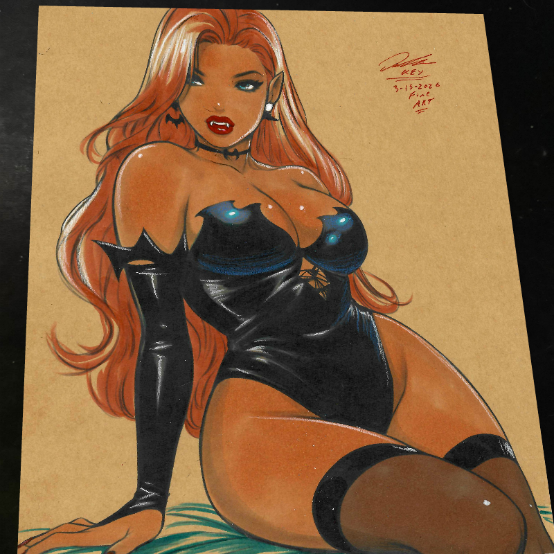 Jessica Rabbit Art Print Signed 8.5x11 | Art by Keyeske