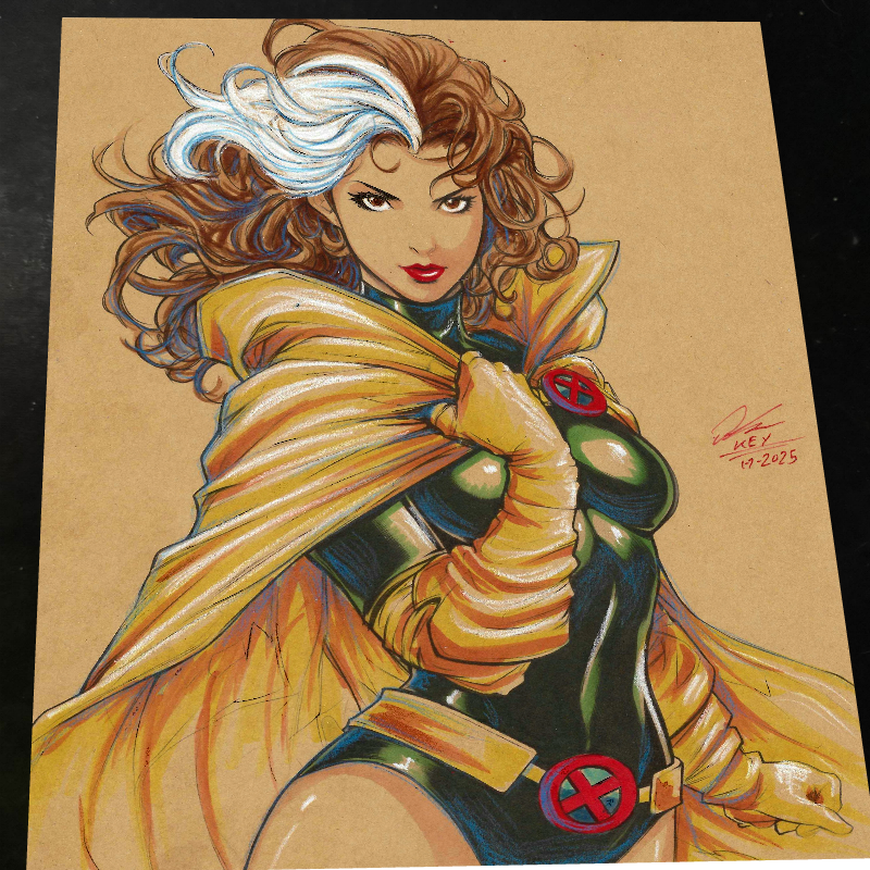 Rogue X-Men Art Print Signed 8.5x11 | Art by Keyeske
