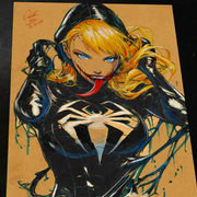 Gwen Stacy x Venom - Marvel art print by Keyeske