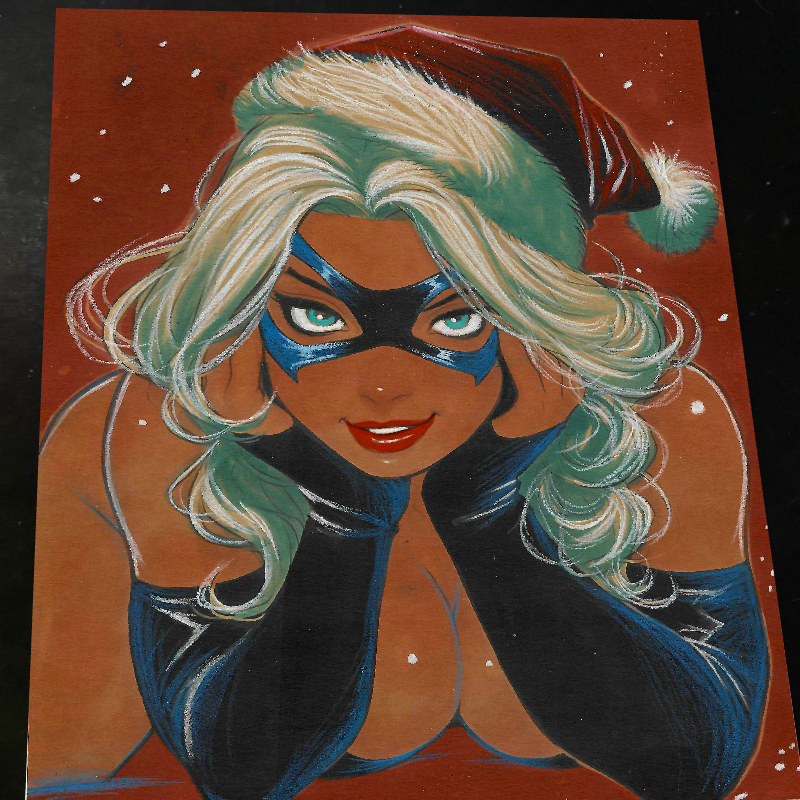 Black Cat - Marvel art print by Keyeske