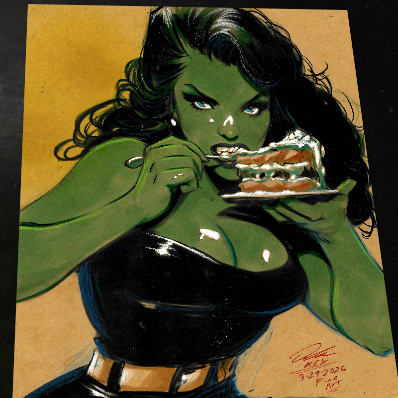 She Hulk - Marvel art print by Keyeske