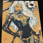 Lady Death Art Print Signed 8.5x11 | Art by Keyeske