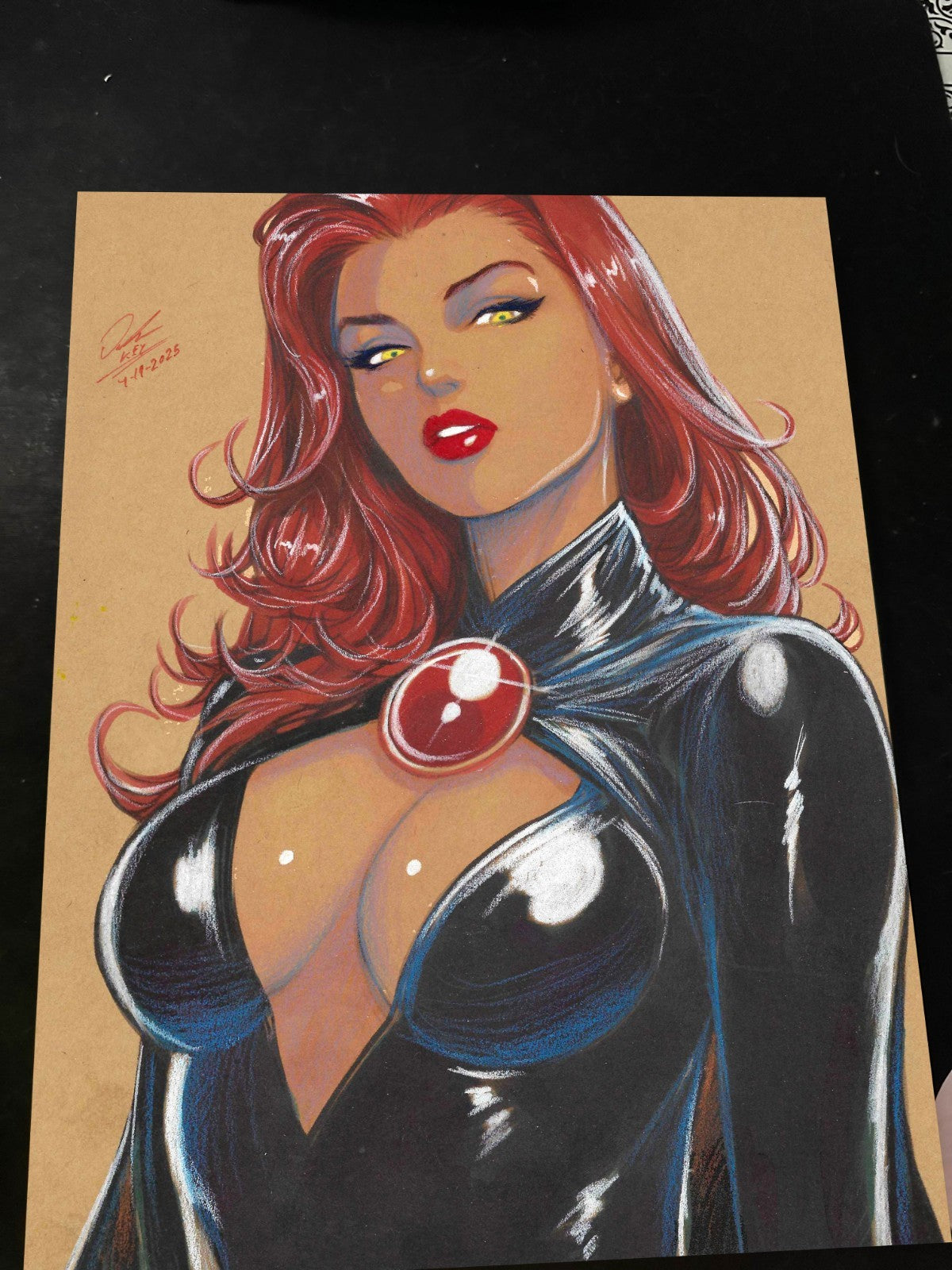 Madelyne Pryor X-Men Art Print Signed 8.5x11 | Art by Keyeske