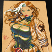 Rogue X-Men Art Print Signed 8.5x11 | Art by Keyeske