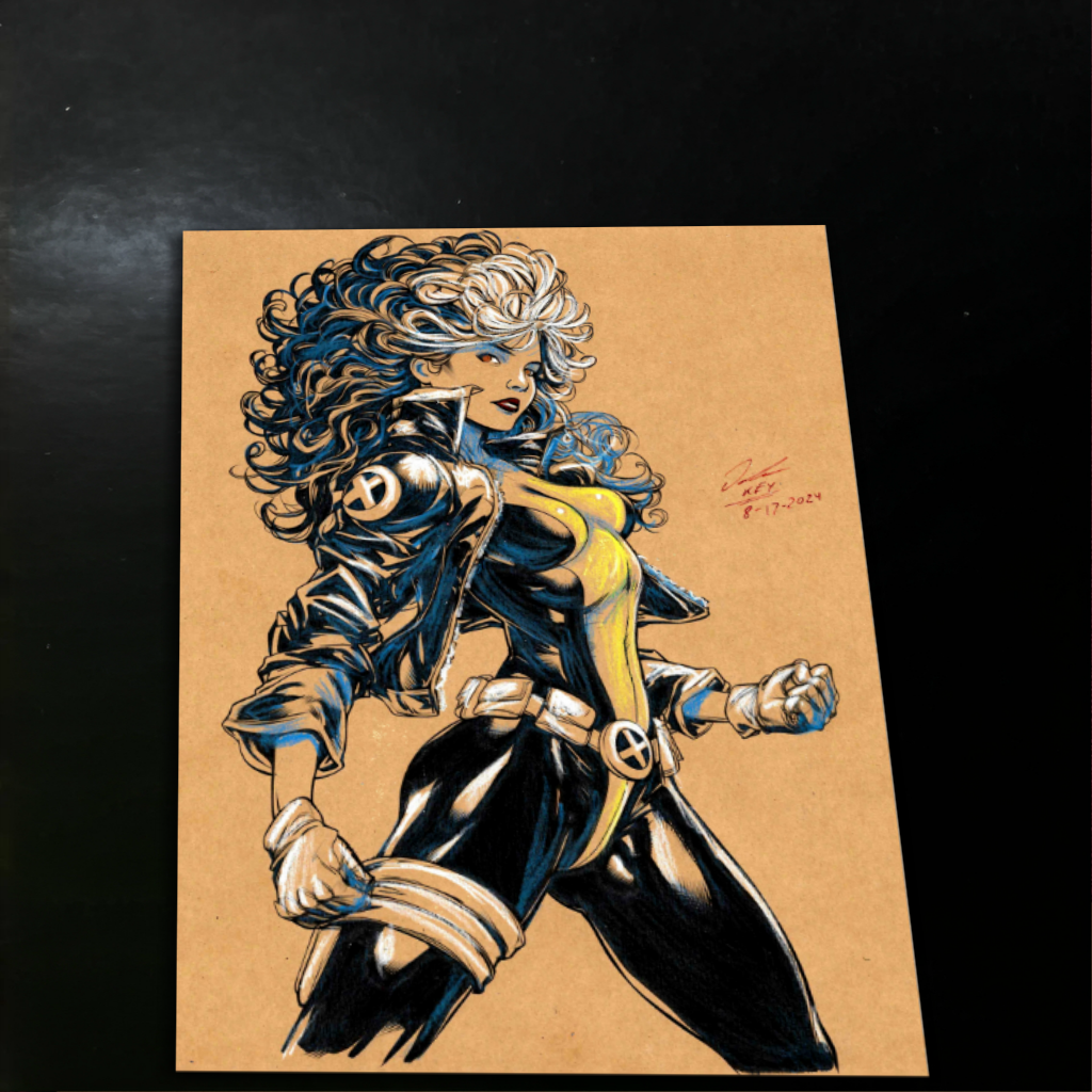 Rogue X-Men Art Print Signed 8.5x11 | Art by Keyeske
