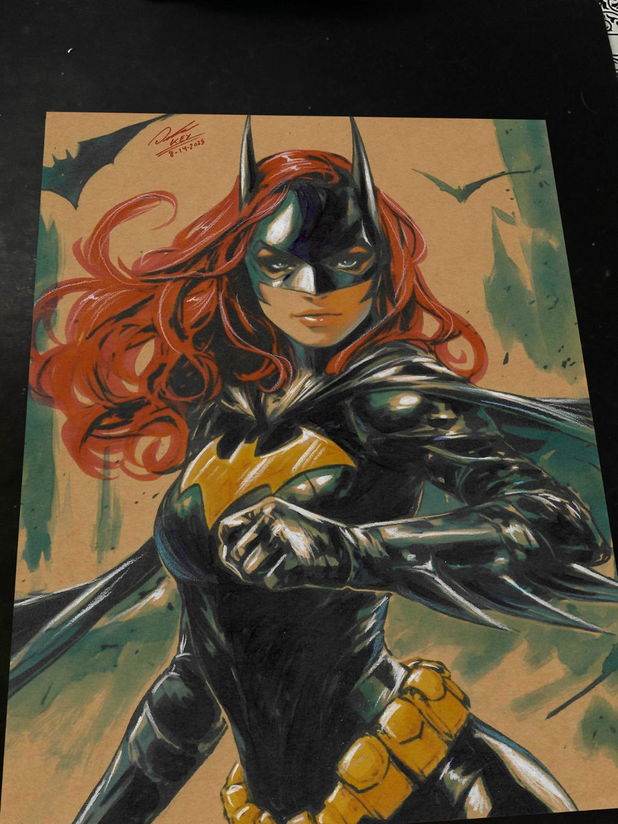 Batgirl Art Print Signed 8.5x11 | Art by Keyeske