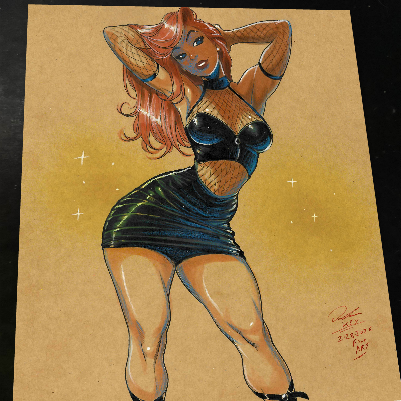 Mary Jane Watson Art Print Signed 8.5x11 | Art by Keyeske