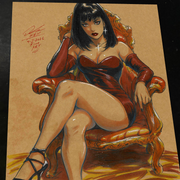 Vampirella Art Print Signed 8.5x11 Art by Keyeske - Marvel art print by Keyeske