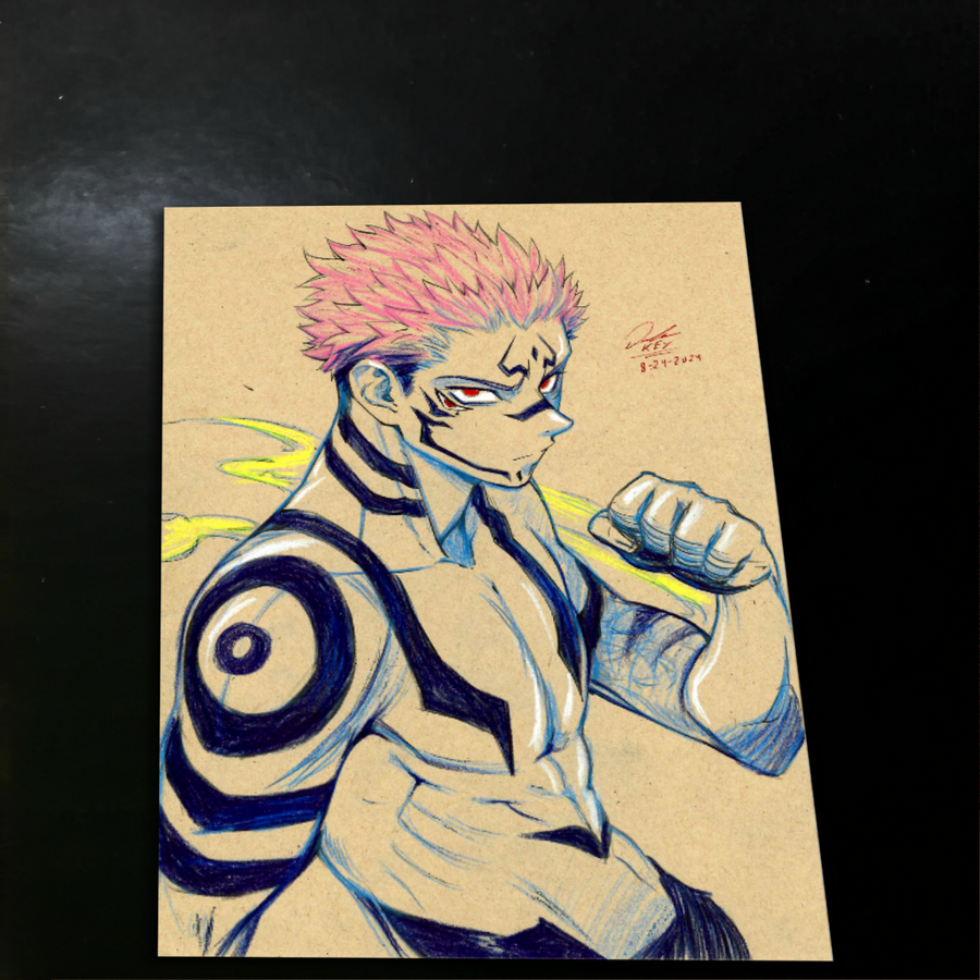 Sukuna Jujutsu Kaisen - Marvel art print by Keyeske