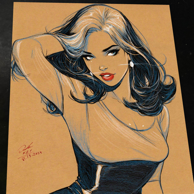 Lois Lane Art Print Signed 8.5x11 | Art by Keyeske