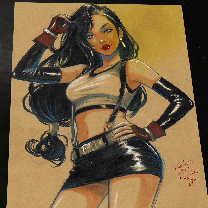 Tifa Lockhart Art Print 8.5x11 Art by Keyeske - Marvel art print by Keyeske