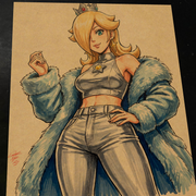 Rosalina Super Mario Nintendo Art Print Signed 8.5x11 | Art by Keyeske